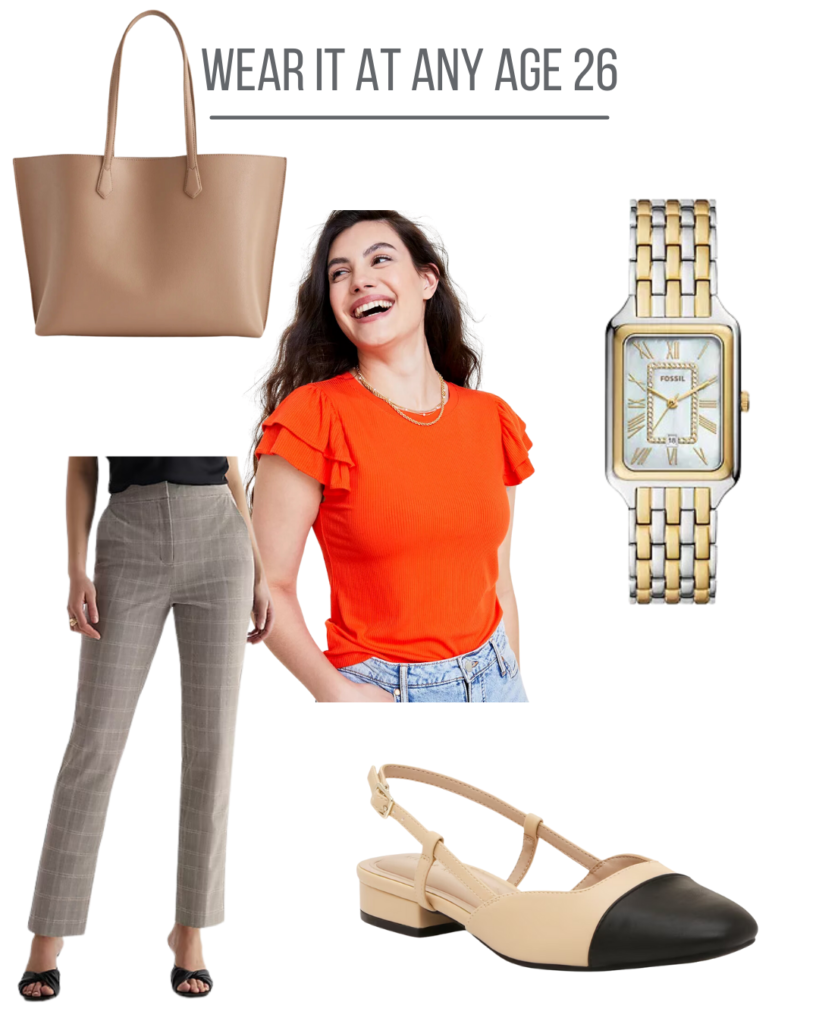 how to wear orange top