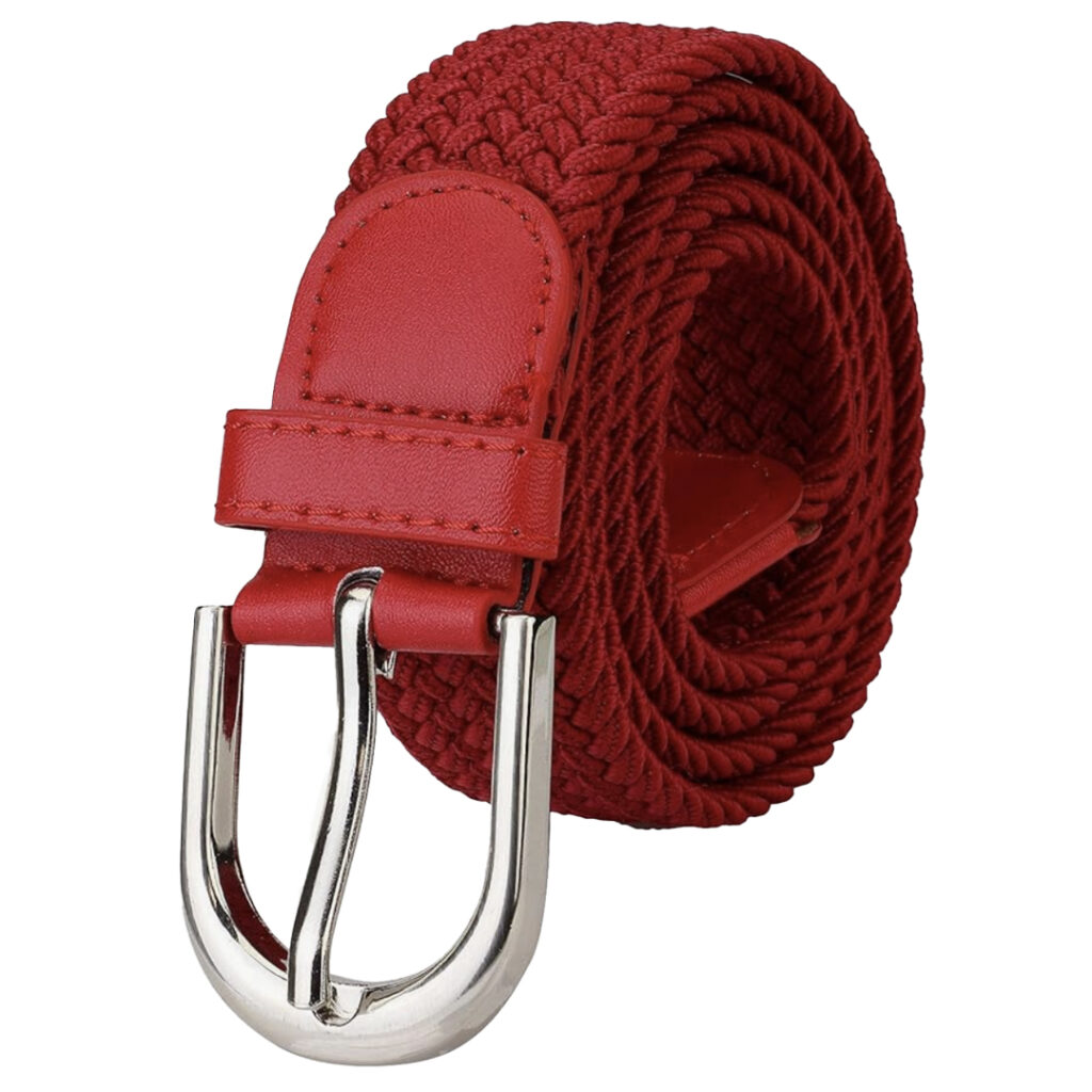red braided belt
